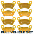 Polaris Ranger 400/500/570/650/700/800 Mid-Size 2004-2022 Brass Brake Pad Set Traild