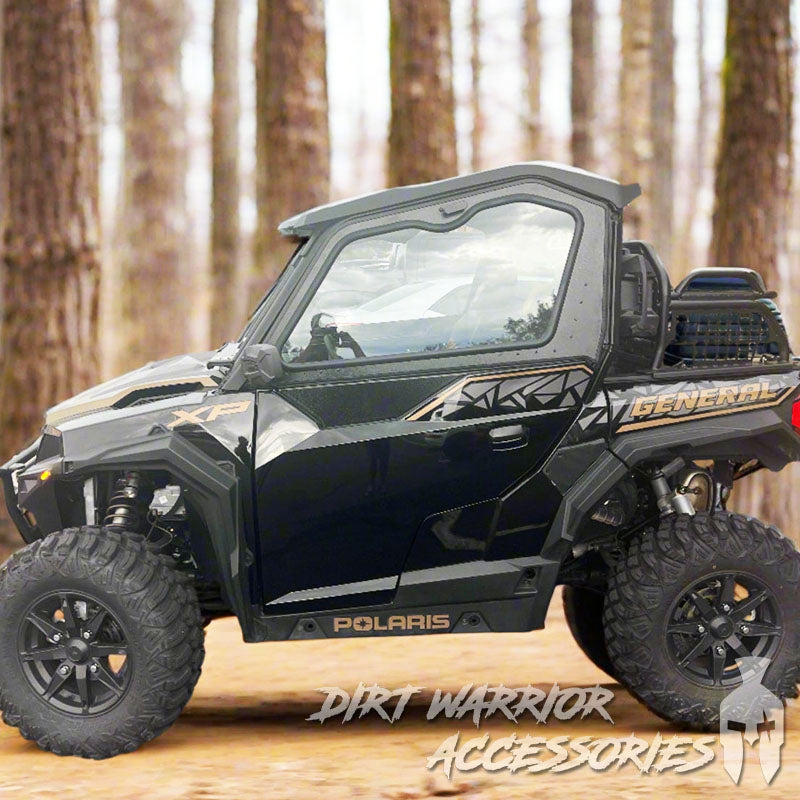 POLARIS GENERAL 2-SEAT Cab Enclosure "THE VAULT" 2016+ Upper Side Doors & Panels (Patent Pending)