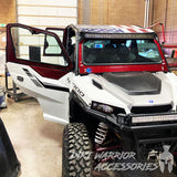 POLARIS GENERAL 4-SEAT Cab Enclosure "THE VAULT" 2016+ Upper Side Doors & Panels (Patent Pending)