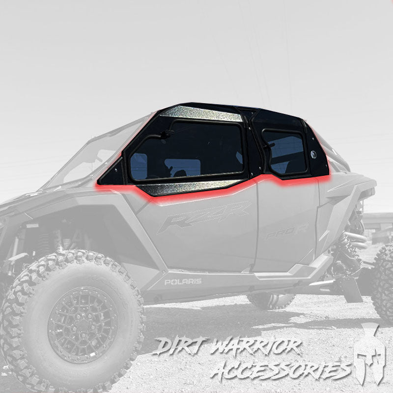 POLARIS RZR PRO S/PRO XP 2025 2-SEAT Cab Enclosure "THE VAULT" Upper Side Doors & Panels (Patent Pending)