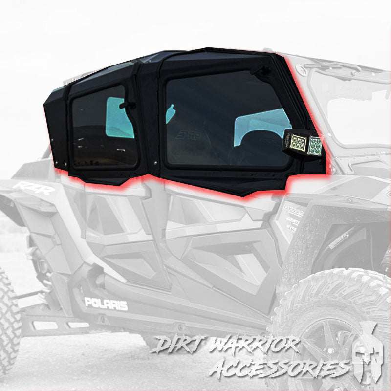 POLARIS RZR Turbo S 4-SEAT Cab Enclosure "THE VAULT" Upper Side Doors & Panels (Patent Pending)