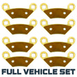 Polaris Sportsman XP 1000/Touring XP 1000/850 High Lifter/X2 550 2010-2026 Brass Brake Pad Set Traild