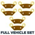 Polaris Scrambler 850 2013-2026 Brass Brake Pad Set Traild