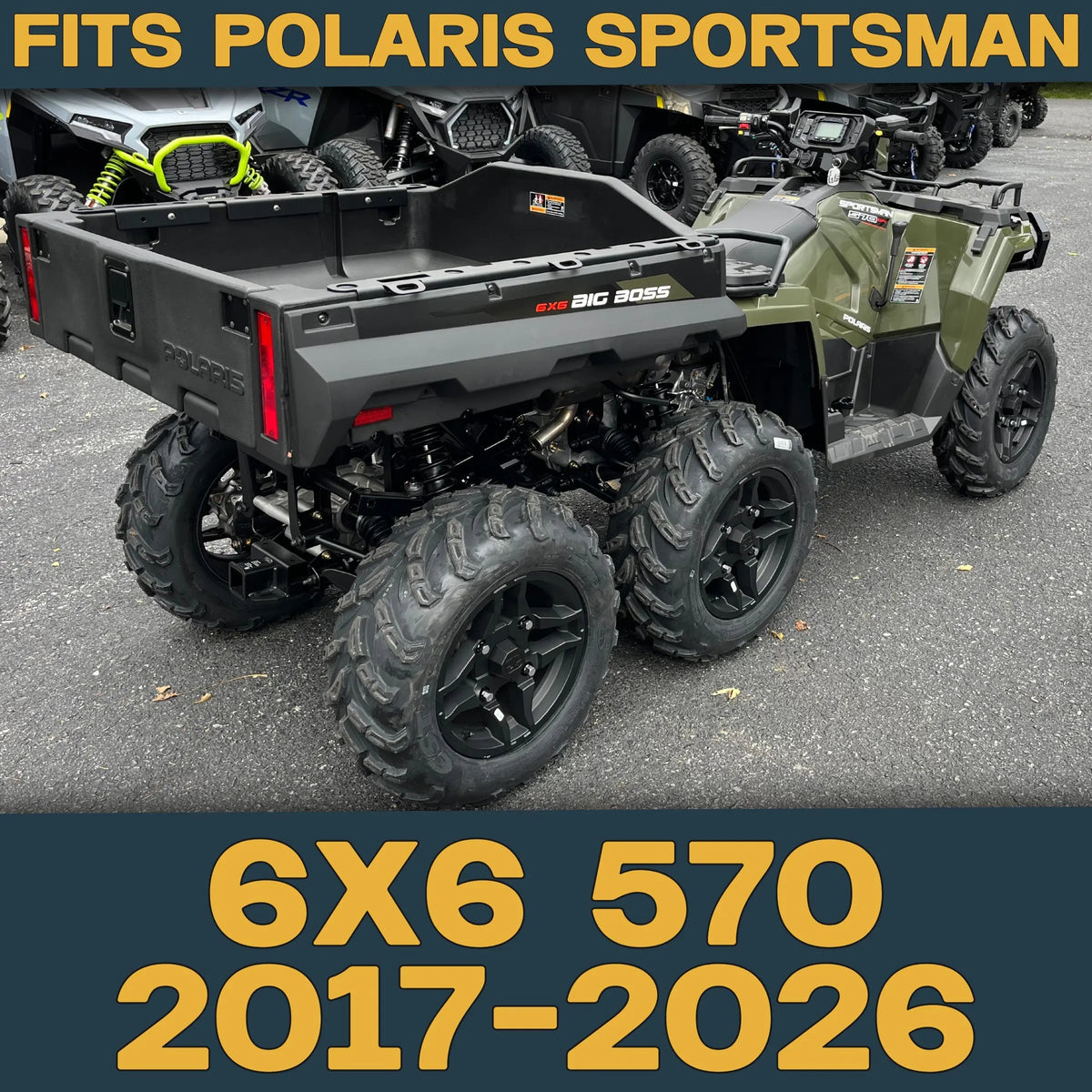 Polaris Sportsman 6x6 570 2017-2026 Ridge Rider Rotor and Pad Kit