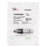 3 Pin XLR Female Connector (PRA-3FXX-NKL) Audiopipe