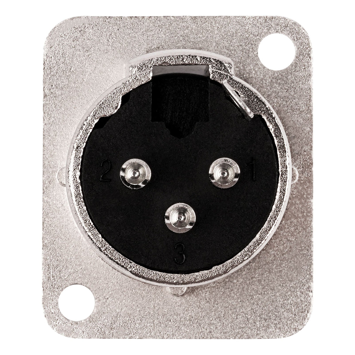 3 PIN XLR Male Chassis Socket (PRA-3MD-NKL) Audiopipe