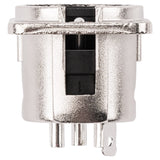 3 PIN XLR Male Chassis Socket (PRA-3MD-NKL) Audiopipe
