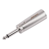 TS 6.35MM Male to XLR Male Adapter (PRA-63M-XLRM) Audiopipe