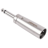 TS 6.35MM Male to XLR Male Adapter (PRA-63M-XLRM) Audiopipe