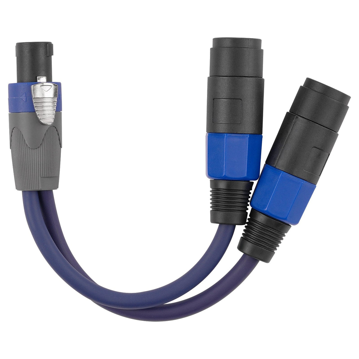 Male Quick Disconnect splitter to dual Female Quick Disconnect (PRA-SPKN-Y-M2F) Audiopipe