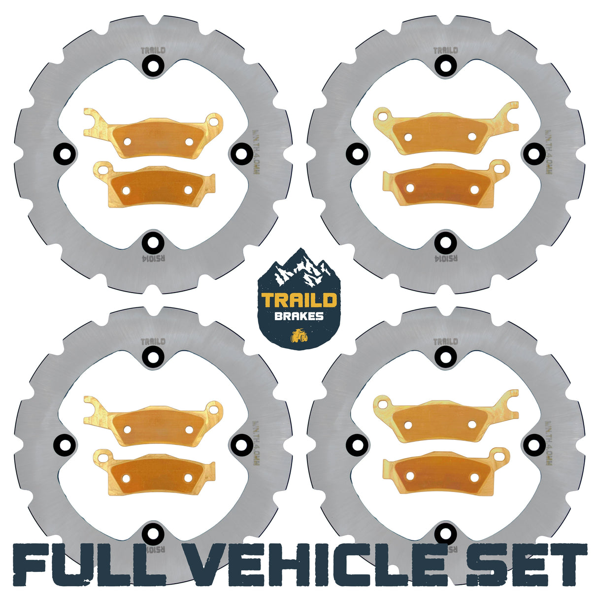 Can-Am Outlander 1000/850/650/450 6x6 2015-2026 Ridge Rider Rotor and Pad Kit Traild