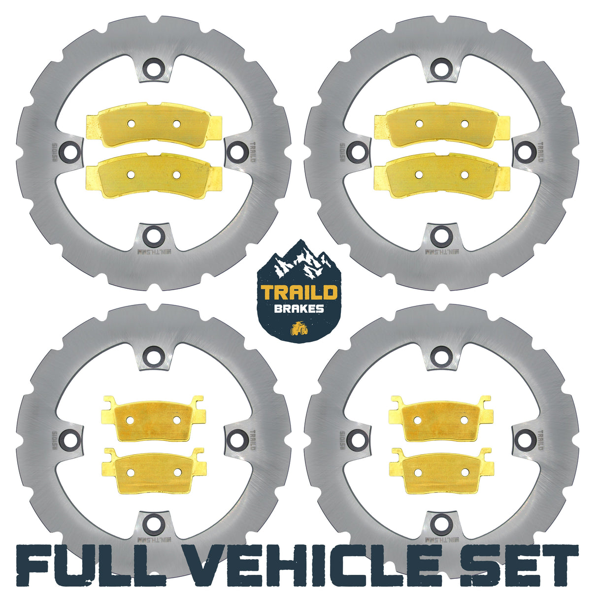 Kawasaki KRX/KRX4 1000 2020-2026 Ridge Rider Rotor and Brake Pad Kit Traild