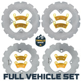 Polaris Ranger 500/570/700/EV 2008-2025 Ridge Rider Rotor and Pad Kit