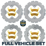 Polaris Ranger EV/Crew 700/570/570-6 2008-2025 Ridge Rider Rotor and Pad Kit