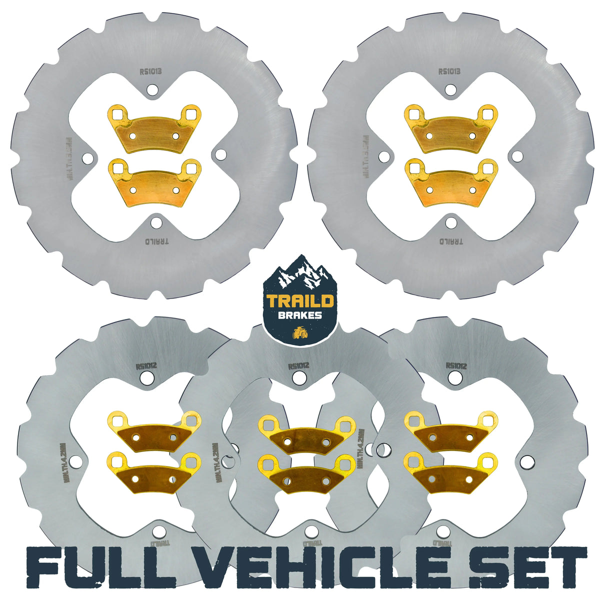 Polaris Sportsman 6x6 570 2017-2026 Ridge Rider Rotor and Pad Kit