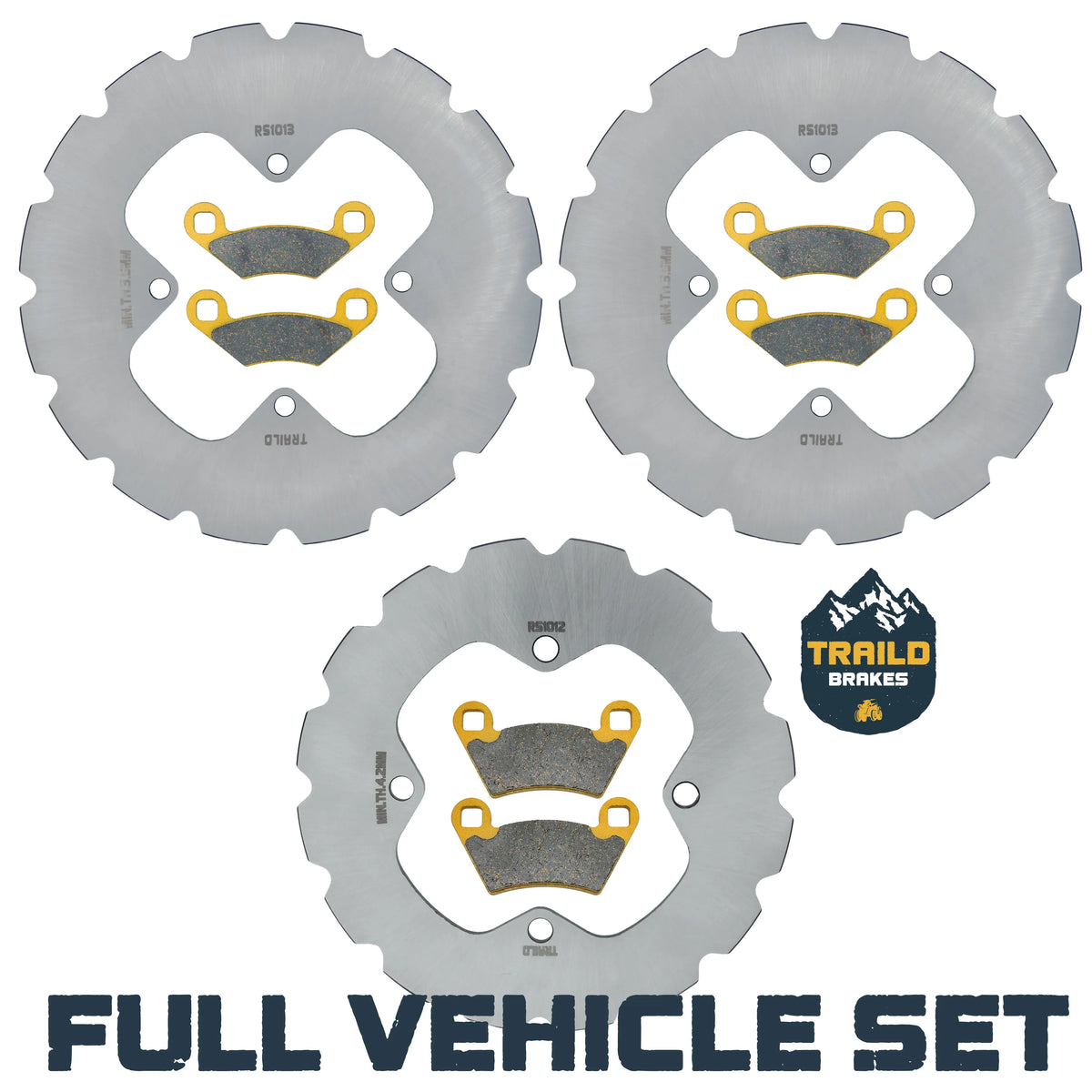 Polaris Sportsman Touring 500 2010-2013 Ridge Rider Rotor and Pad Kit