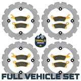 Can-Am Renegade 1000/850/800/570/500 2012-2019 Ridge Rider Rotor and Pad Kit Traild