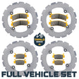 Honda Talon 1000R/1000X/1000X-4 2019-2026 Ridge Rider Rotor and Pad Kit Traild