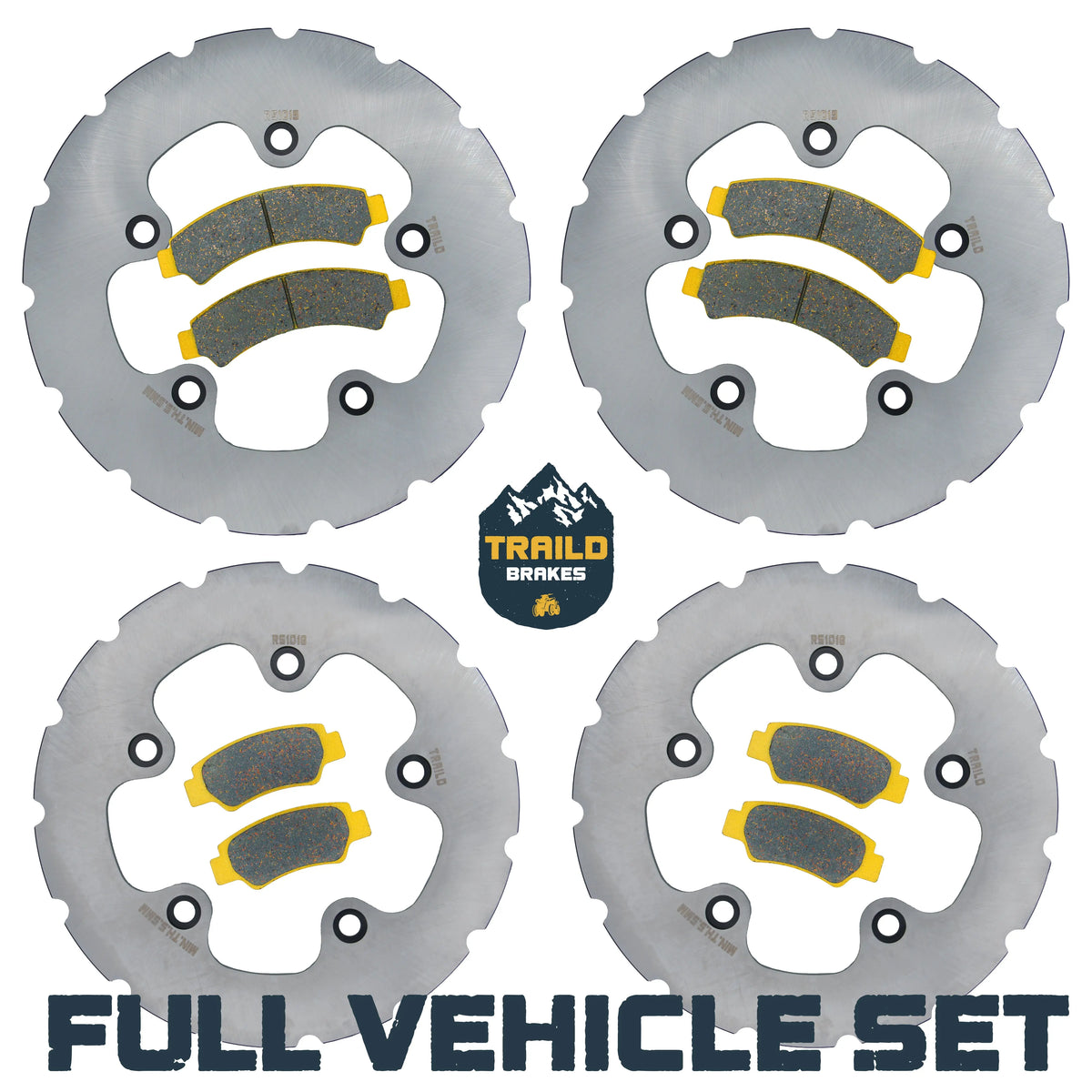 CFMoto U10 PRO/U10XL PRO 2025-2026 Ridge Rider Rotor and Pad Kit