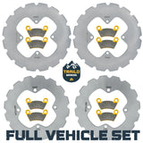 Polaris Ranger EV/Crew 700/570/570-6 2008-2025 Ridge Rider Rotor and Pad Kit