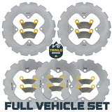 Polaris Sportsman 6x6 570 2017-2026 Ridge Rider Rotor and Pad Kit
