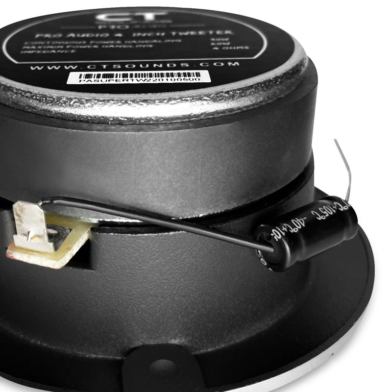 PRO-4-TWT // 4" 180 Watt Aluminum Super Tweeters, Pair CT Sounds