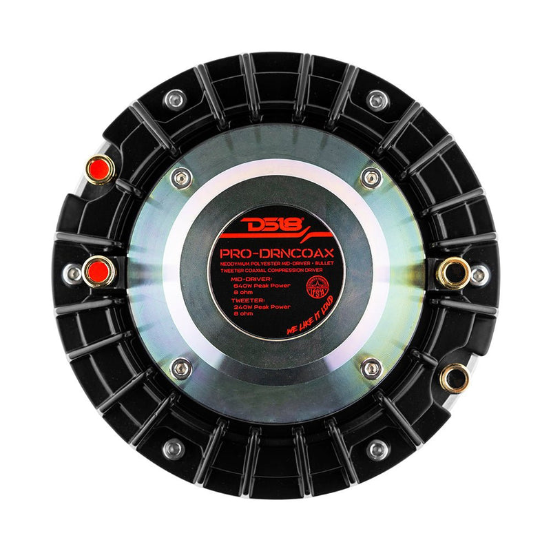 2" Throat Bolt on Nedodymium Driver 320 Watts with Dual Polyester 1 x 3.5" Mid-Range + 1.75" High Range 8-Ohm