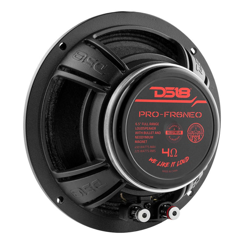 Refurbished - PRO 6.5" Neodymium Full-Range Bullet Loudspeaker 225 Watts Rms 4-Ohm