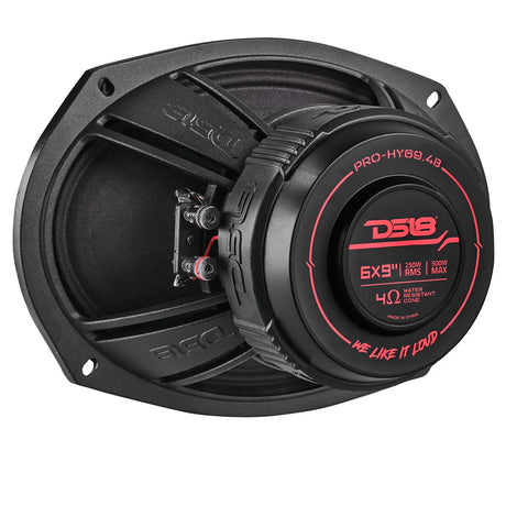 DS18 PRO 6x9" Water Resistant Hybrid Mid-Range Loudspeaker with Built-in Driver 250 Watts Rms 4-Ohm