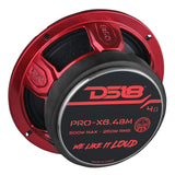 DS18 PRO-X6.4BM 6.5” 250W RMS Bullet Midrange Speaker 4-Ohm (Single) DS18