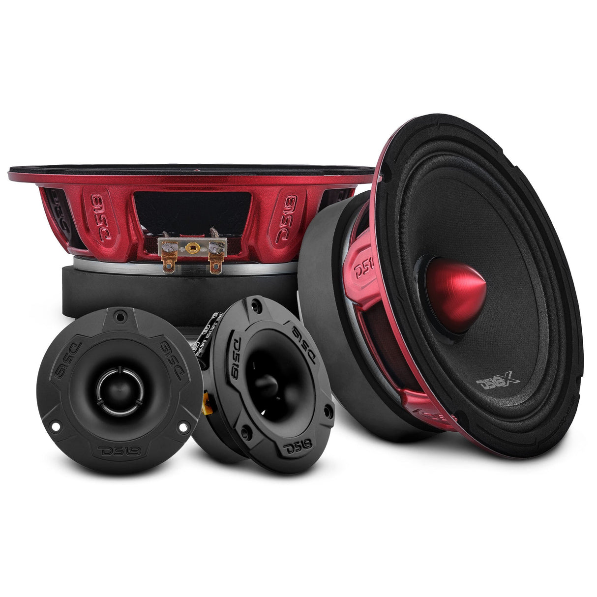 PRO Audio 6.5″ Speaker Upgrade Kit –  With OEM Speaker Adapters, Amplifier & Wiring Kit DS18
