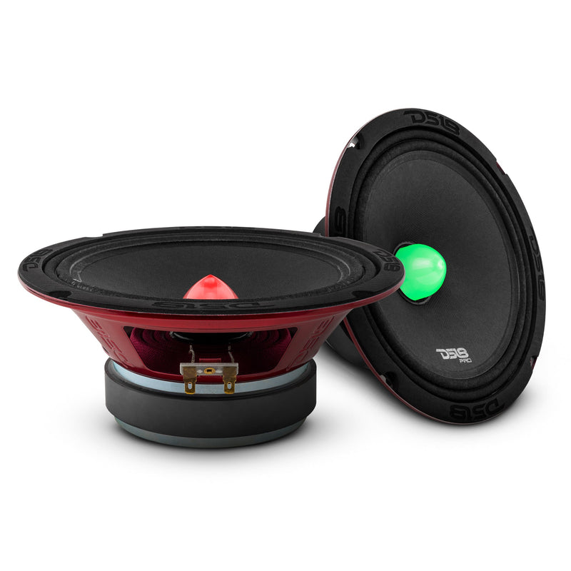 PRO-X 8" Mid-Range Loudspeaker with RGB Light Bullet 275 Watts Rms 4-Ohm