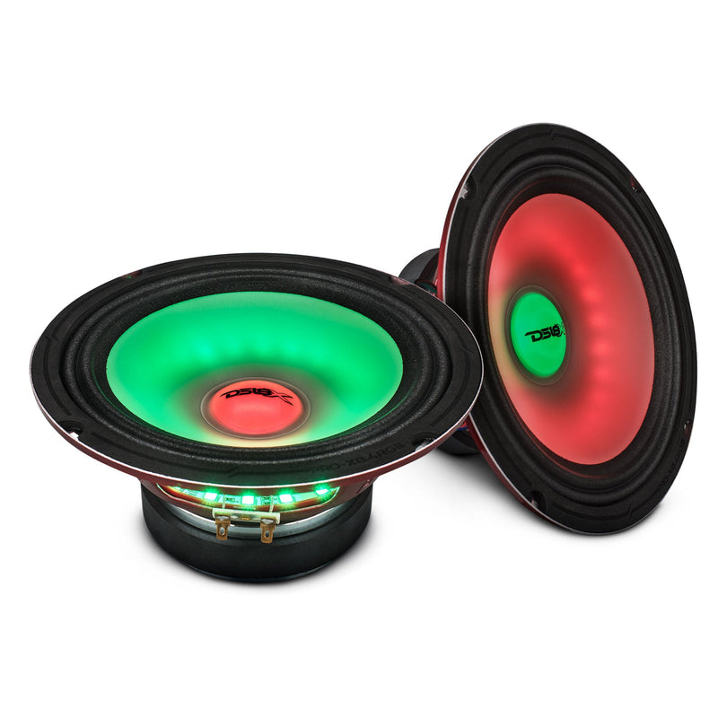 8" Mid-Range Loudspeaker with Dual RGB LED For Cone & Dust Cap 275 Watts 4-Ohm
