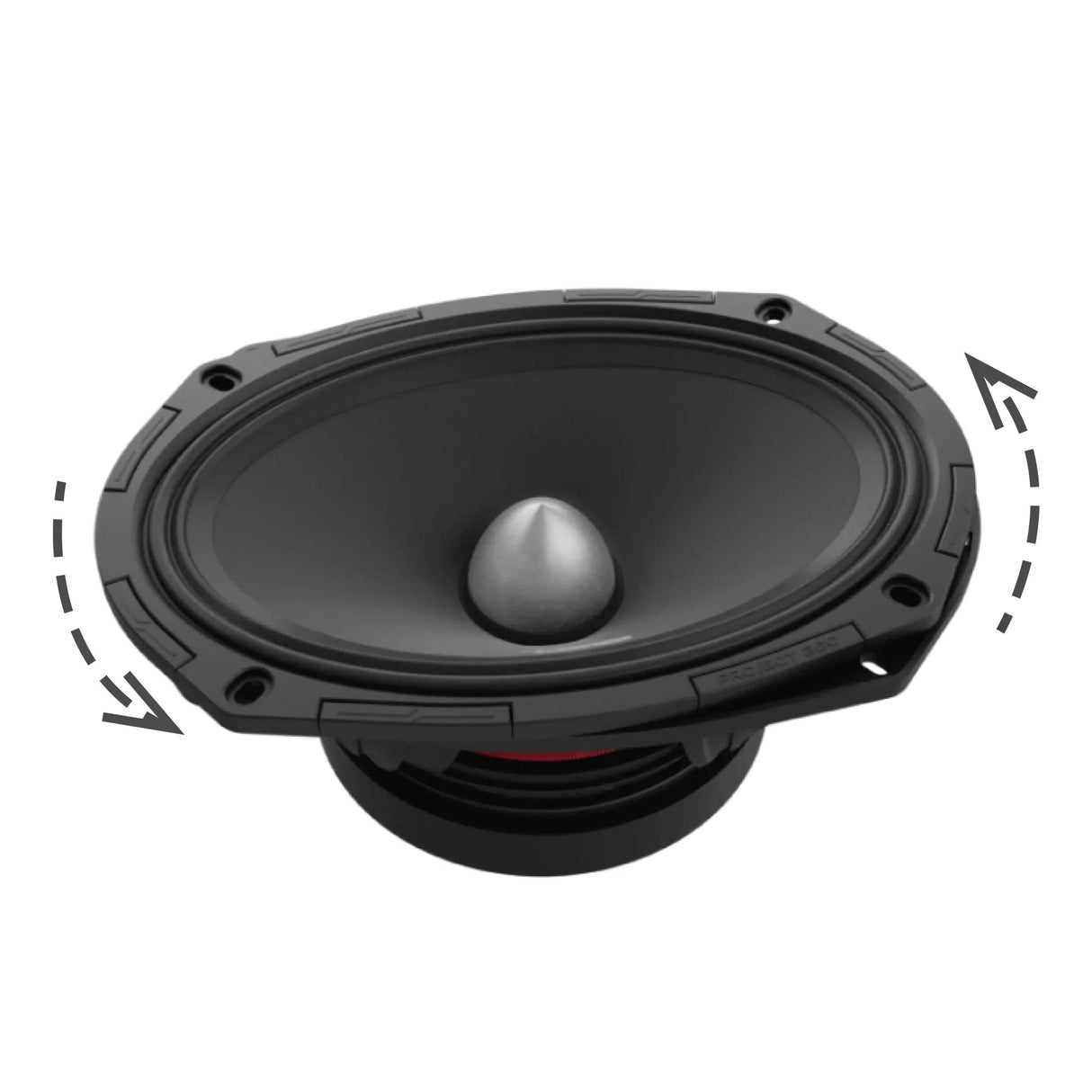 DS18 PROJECT 360 | 6"x9" 300W RMS Midrange Speaker w/ Bullet (Single) DS18