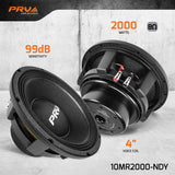 10MR2000-NDY | 10" MIDRANGE LOUDSPEAKER PRV
