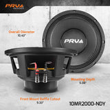 10MR2000-NDY | 10" MIDRANGE LOUDSPEAKER PRV