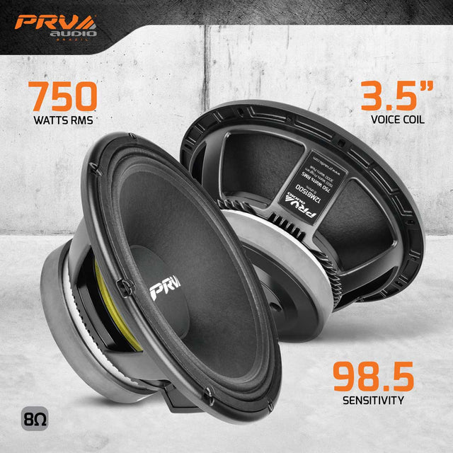 PRV AUDIO 12MB1500 12" Mid Bass 8 ohms PRV