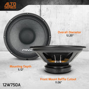 PRV AUDIO 12 Inch Woofer Speaker 12W750A 750 Watts Program Power PRV