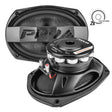 PRV AUDIO Carbon Fiber 6x9 Midrange Speaker 500 Watts 4 Ohm Neodymium 69MR500CF-NDY-4 (PAIR) PRV