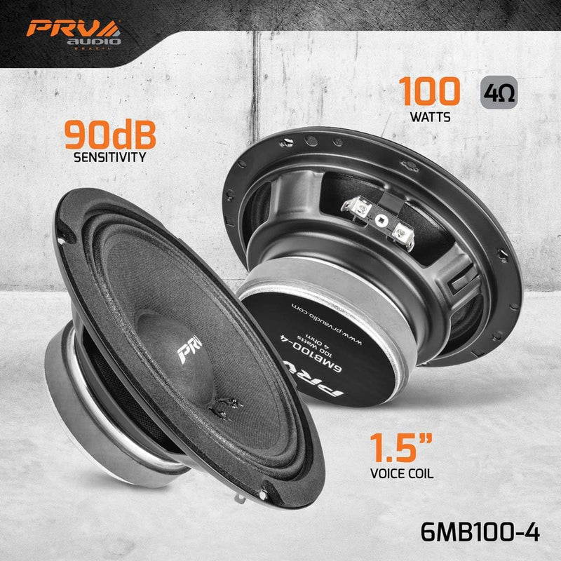 6MB100-4 (PAIR) | 6.5" MIDBASS LOUDSPEAKER PRV