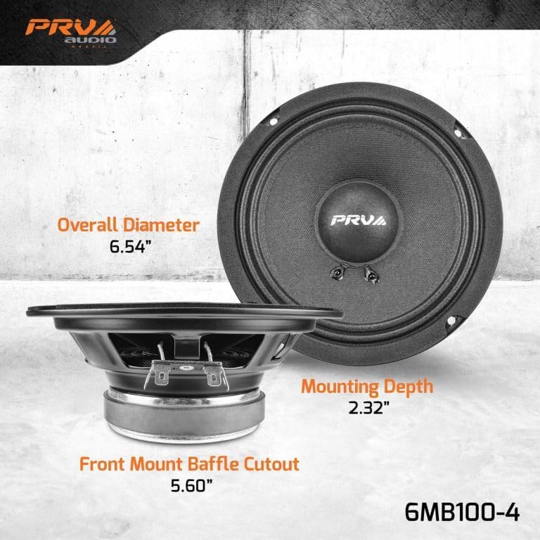 6MB100-4 (PAIR) | 6.5" MIDBASS LOUDSPEAKER PRV
