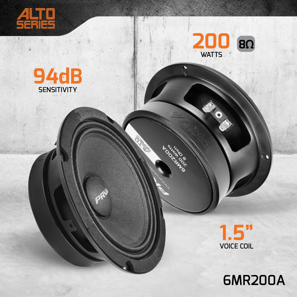 6MR200A | 6.5" MIDRANGE LOUDSPEAKER PRV