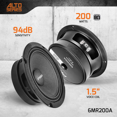 6MR200A | 6.5" MIDRANGE LOUDSPEAKER PRV