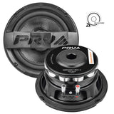 PRV AUDIO Carbon Fiber 6.5" Midrange Speaker 500 Watts 4 Ohm Neodymium 6MR500CF-NDY-4 PRV