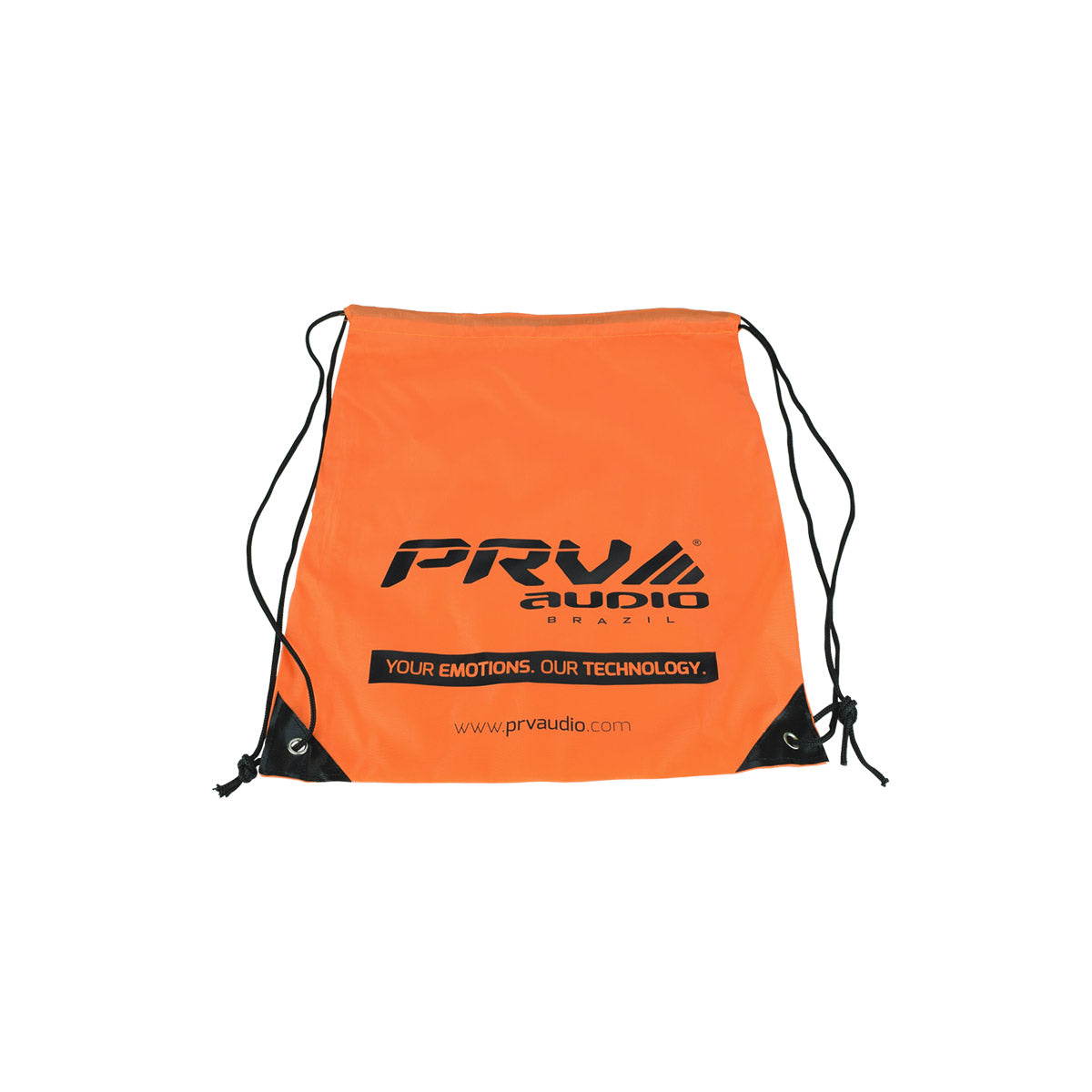 PRV Orange Drawstring Bag Lightweight Gym Beach Carry-All