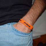PRV Audio Silicone Rubber Wristband Orange One Size Fits All