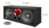 PRV Audio PRV210-290 Red Chuchero Dual 10-inch Speaker Box