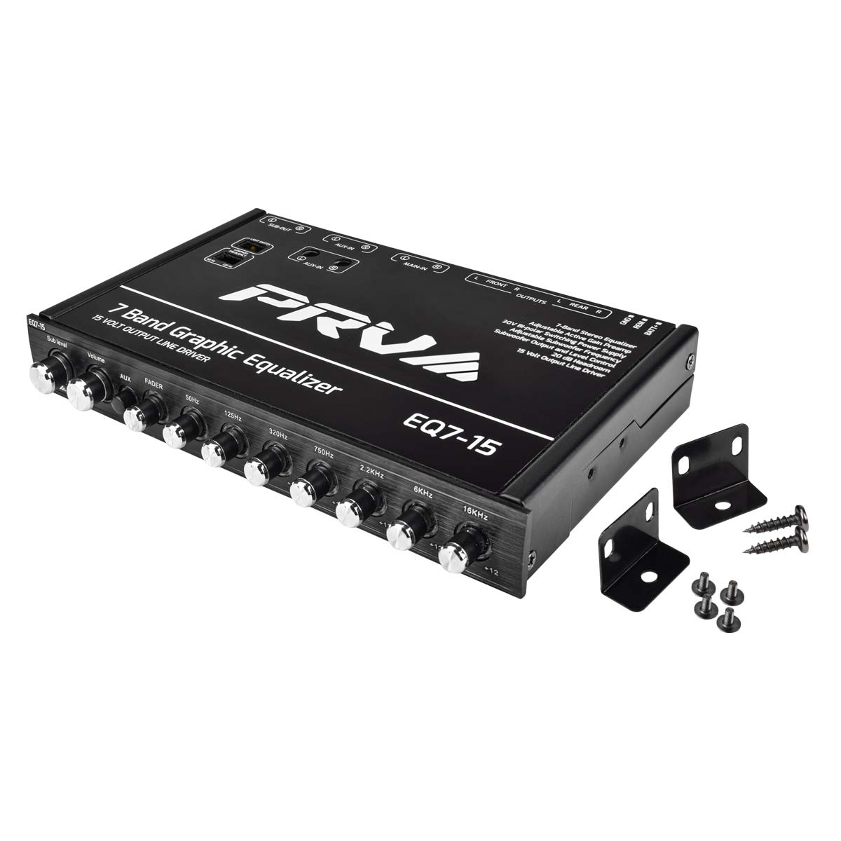 PRV EQ7-15 15 Volts 7 Band Car Audio Equalizer PRV