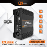 PRV Audio QS2000 1 Ohm 2000 Watt Amp Car Audio Amplifier PRV
