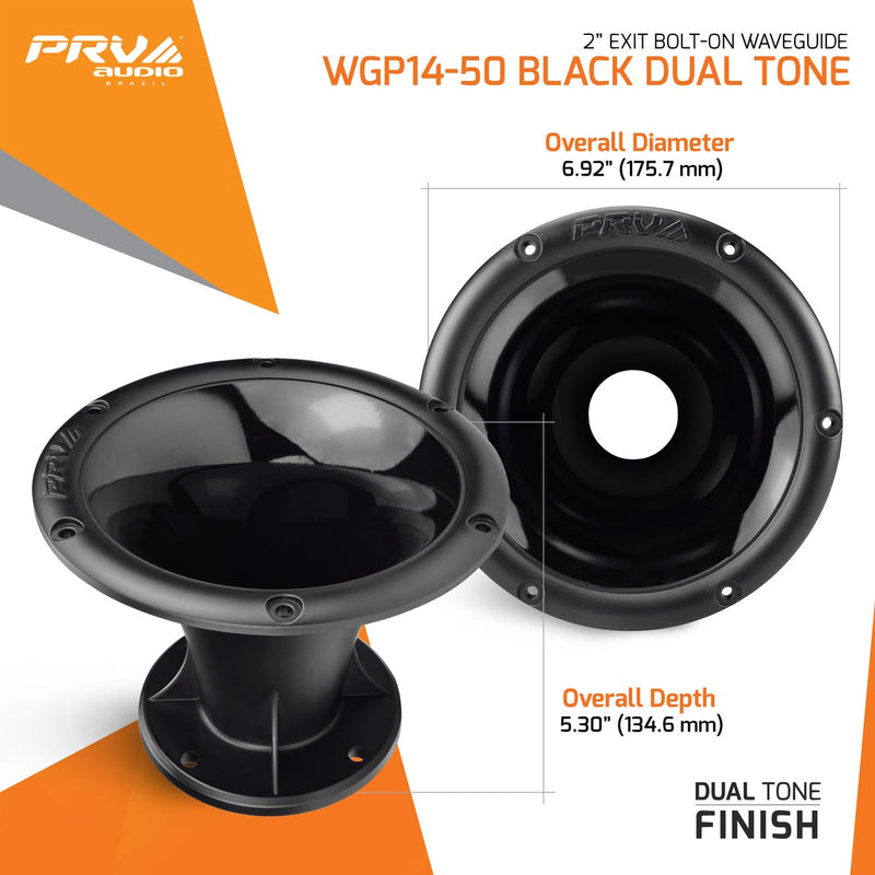 PRV WGP14-50 BLACK DUAL TONE Waveguide PRV